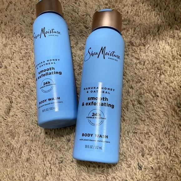 2-SheaMoisture Body Wash Smooth & Exfoliating - Manuka Honey & Oatmeal - Picture 3 of 3